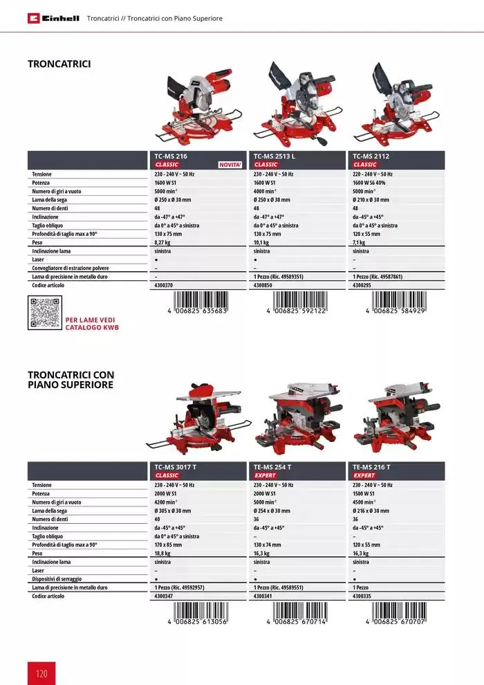 Elettroutensili 2025 da 11 febbraio a 31 dicembre di 2025 - Pagina del volantino 120