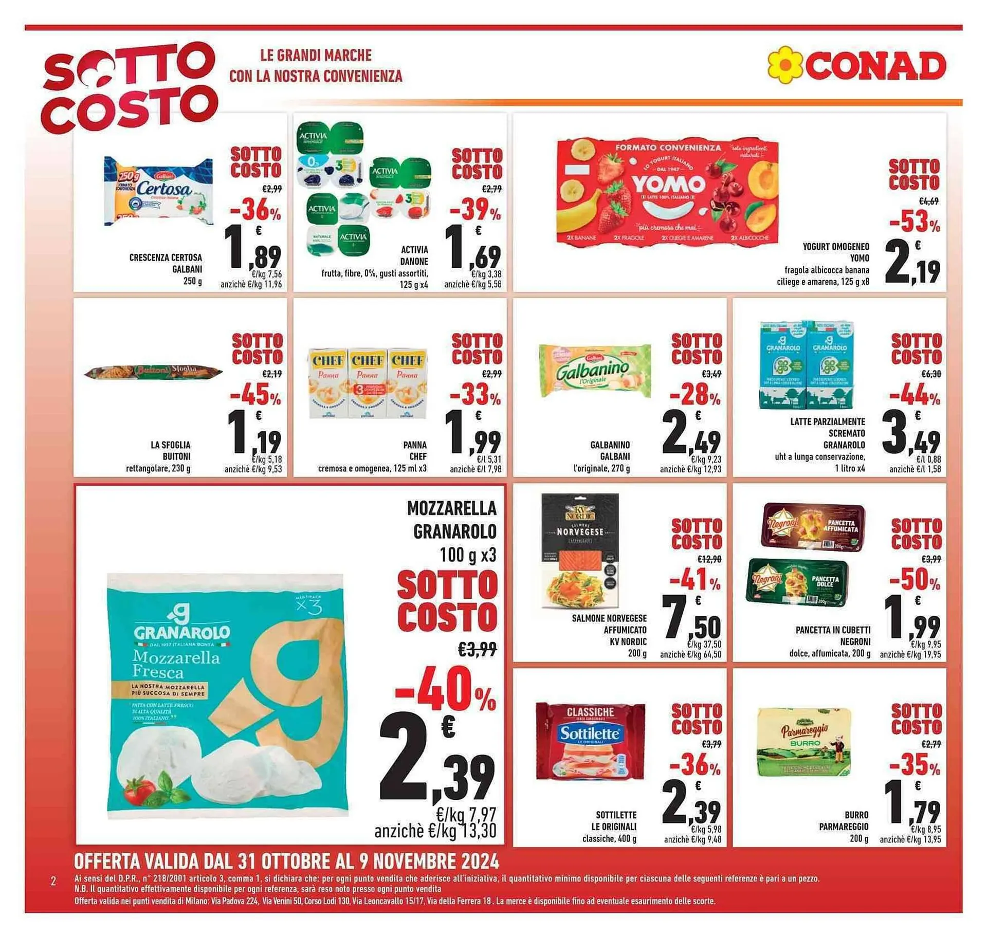 Volantino Conad da 31 ottobre a 9 novembre di 2024 - Pagina del volantino 2