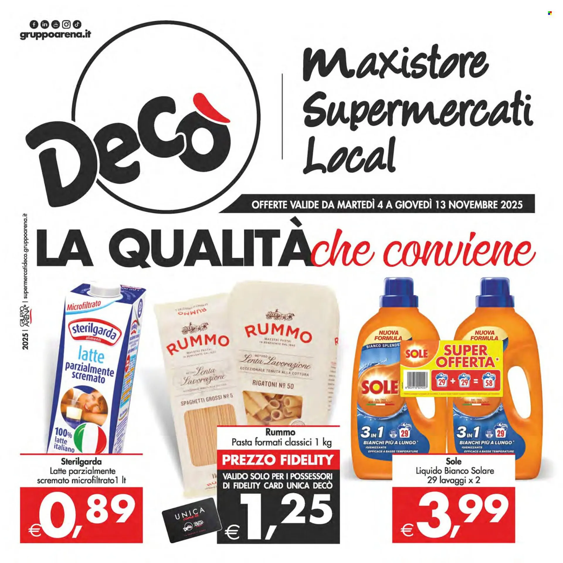 Volantino Deco Supermercati da 4 novembre a 13 novembre di 2025 - Pagina del volantino 1