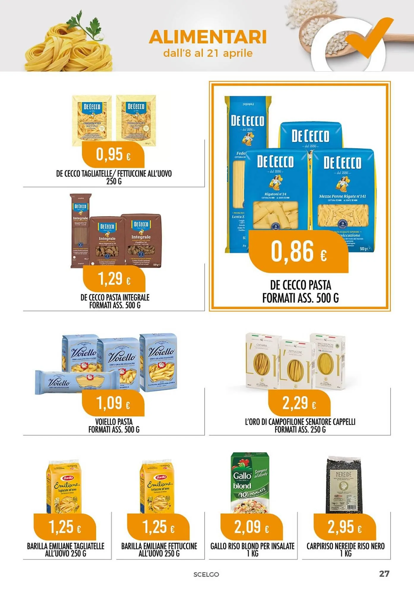 Volantino Scelgo da 8 aprile a 21 aprile di 2024 - Pagina del volantino 27