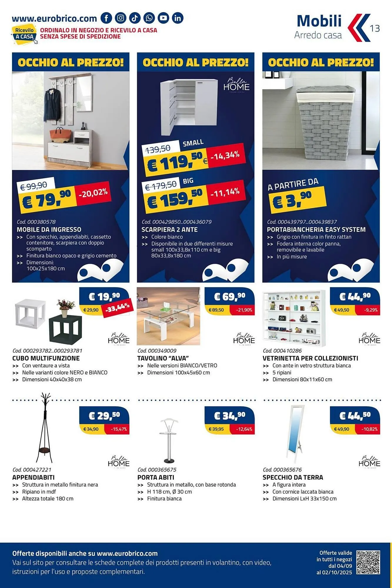 Volantino Eurobrico da 4 settembre a 2 ottobre di 2025 - Pagina del volantino 13