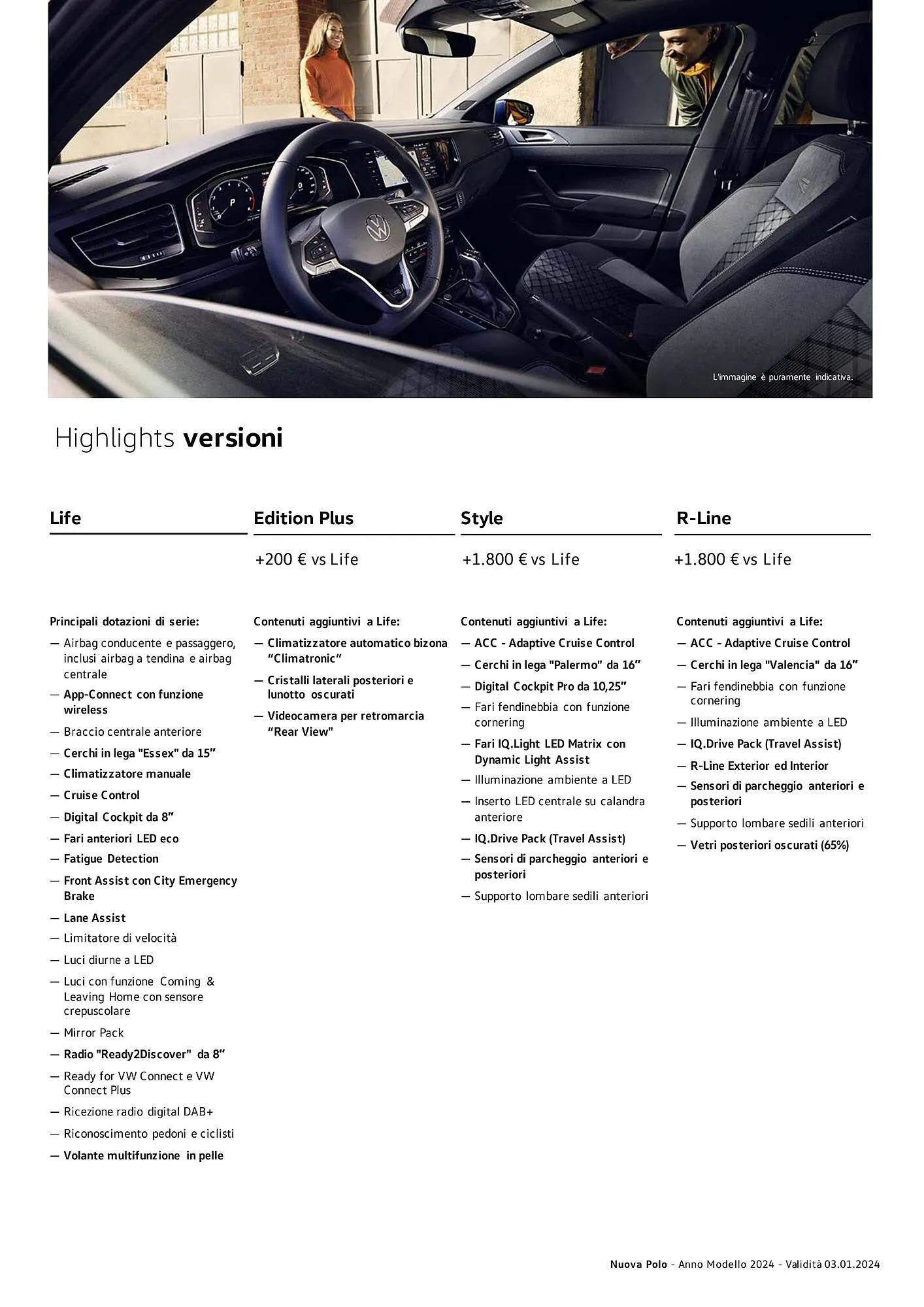 Volantino Volkswagen Nuova Polo, Nuova Polo GTI e Nuova Polo TGI da 3 gennaio a 4 gennaio di 2025 - Pagina del volantino 3