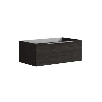 Mobile bagno cassettiera sospesa Bali 79,5x30x45,5 cm nero tigerwood
