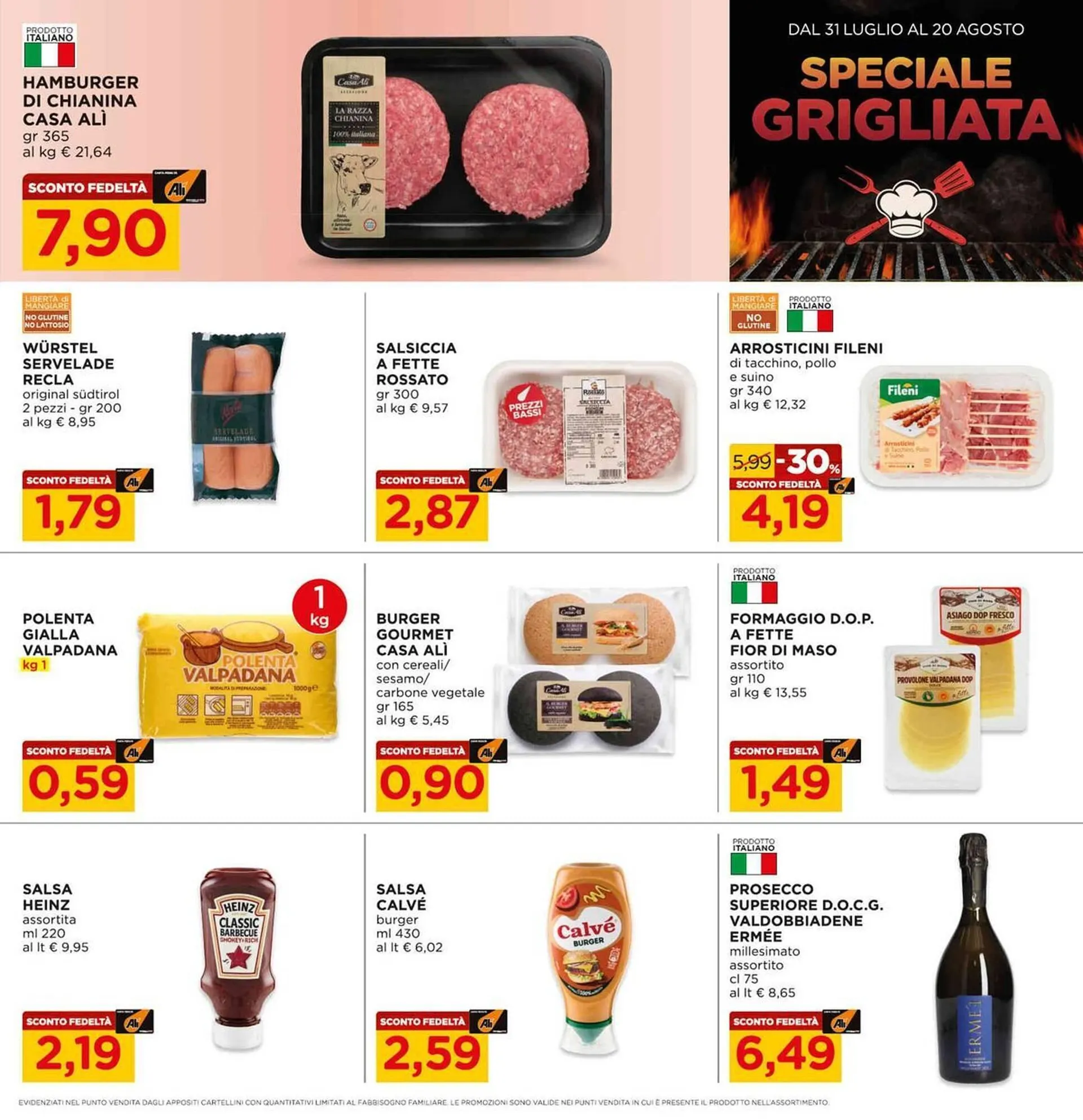 Volantino Alì Supermercati da 31 luglio a 20 agosto di 2025 - Pagina del volantino 19
