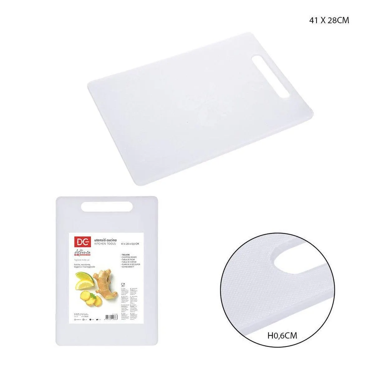 Dc - Plastic Cutting Board 41.2x28x0.6Cm