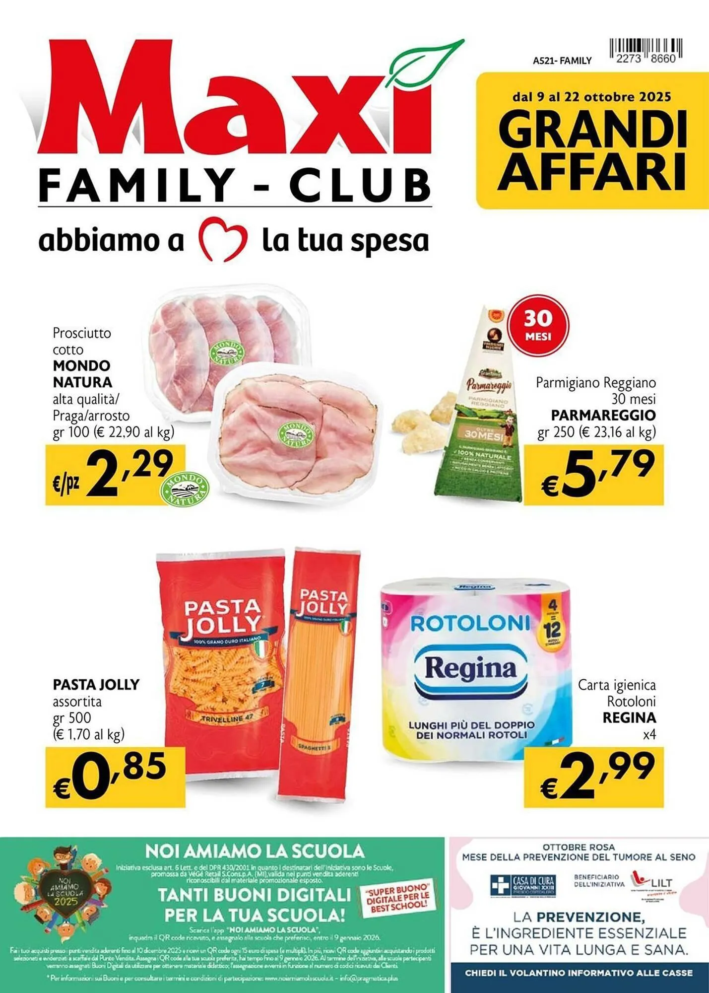 Volantino Maxi Family da 9 ottobre a 22 ottobre di 2025 - Pagina del volantino 1