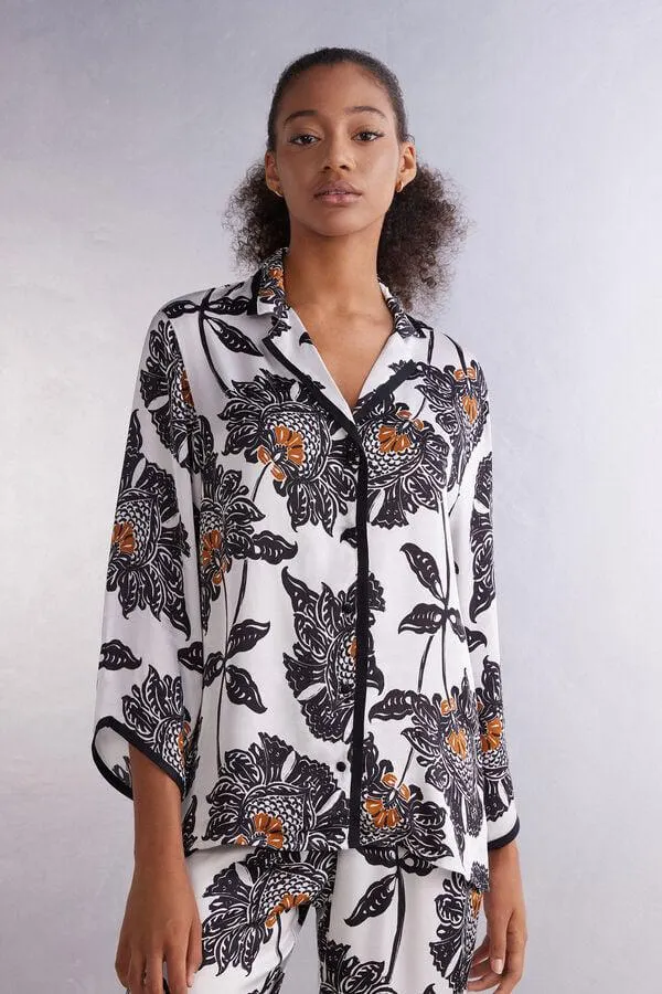 Maglia Manica Lunga in Raso Folk & Delicious