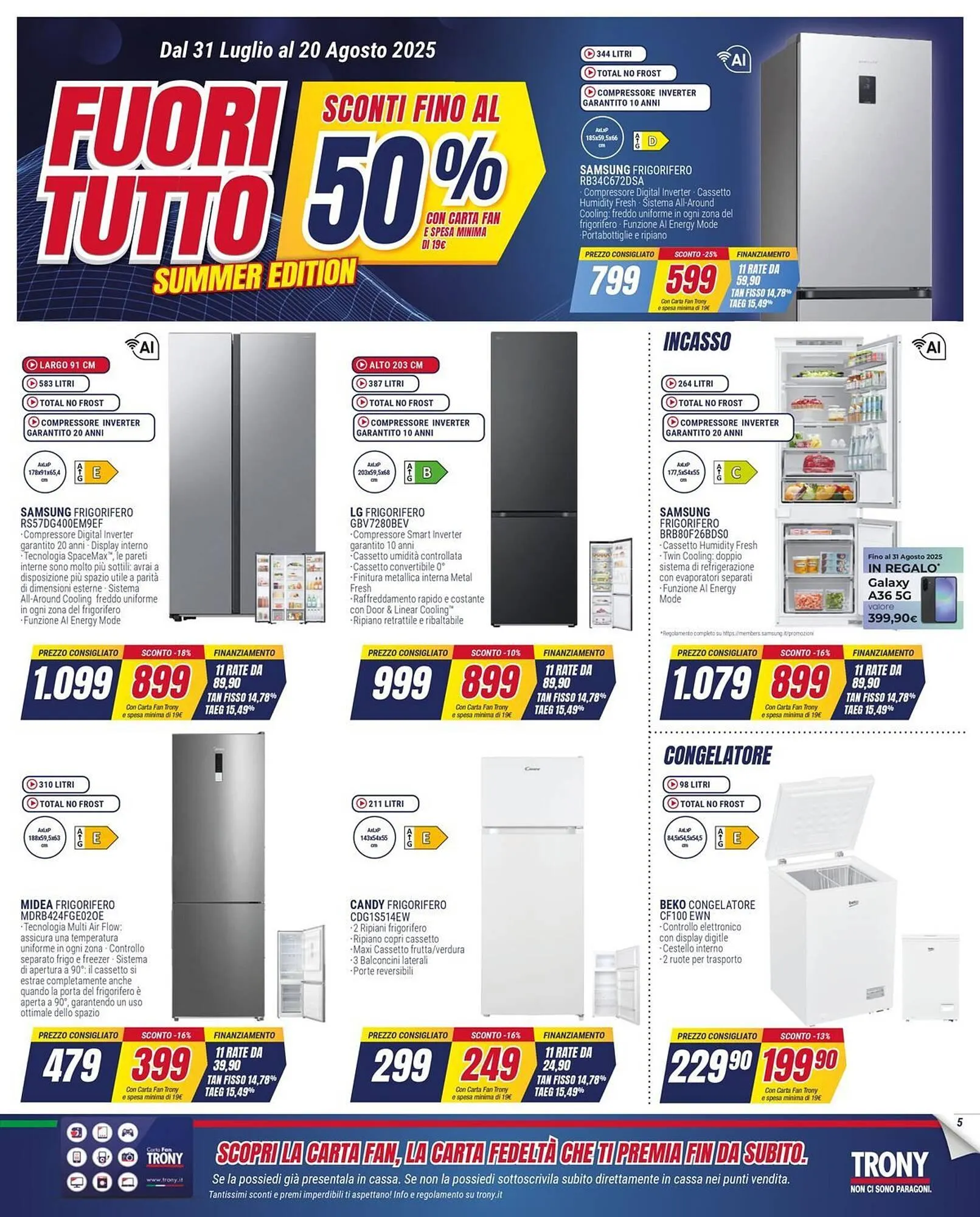 Volantino Trony da 31 luglio a 20 agosto di 2025 - Pagina del volantino 5