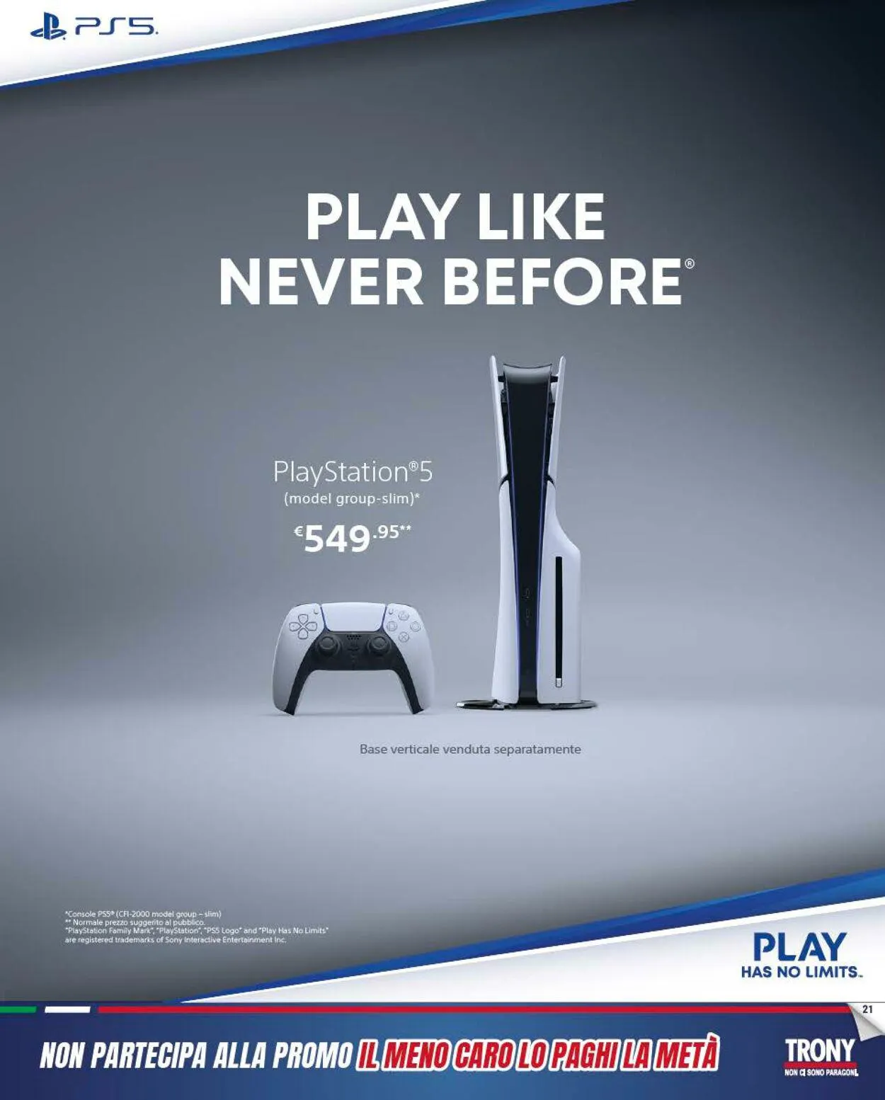 Trony - Palermo Volantino attuale da 30 novembre a 24 dicembre di 2023 - Pagina del volantino 21