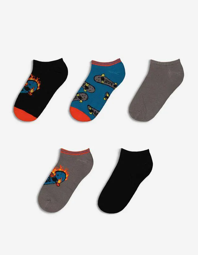 Calzini da sneakers - Confezione da 5 pezzi