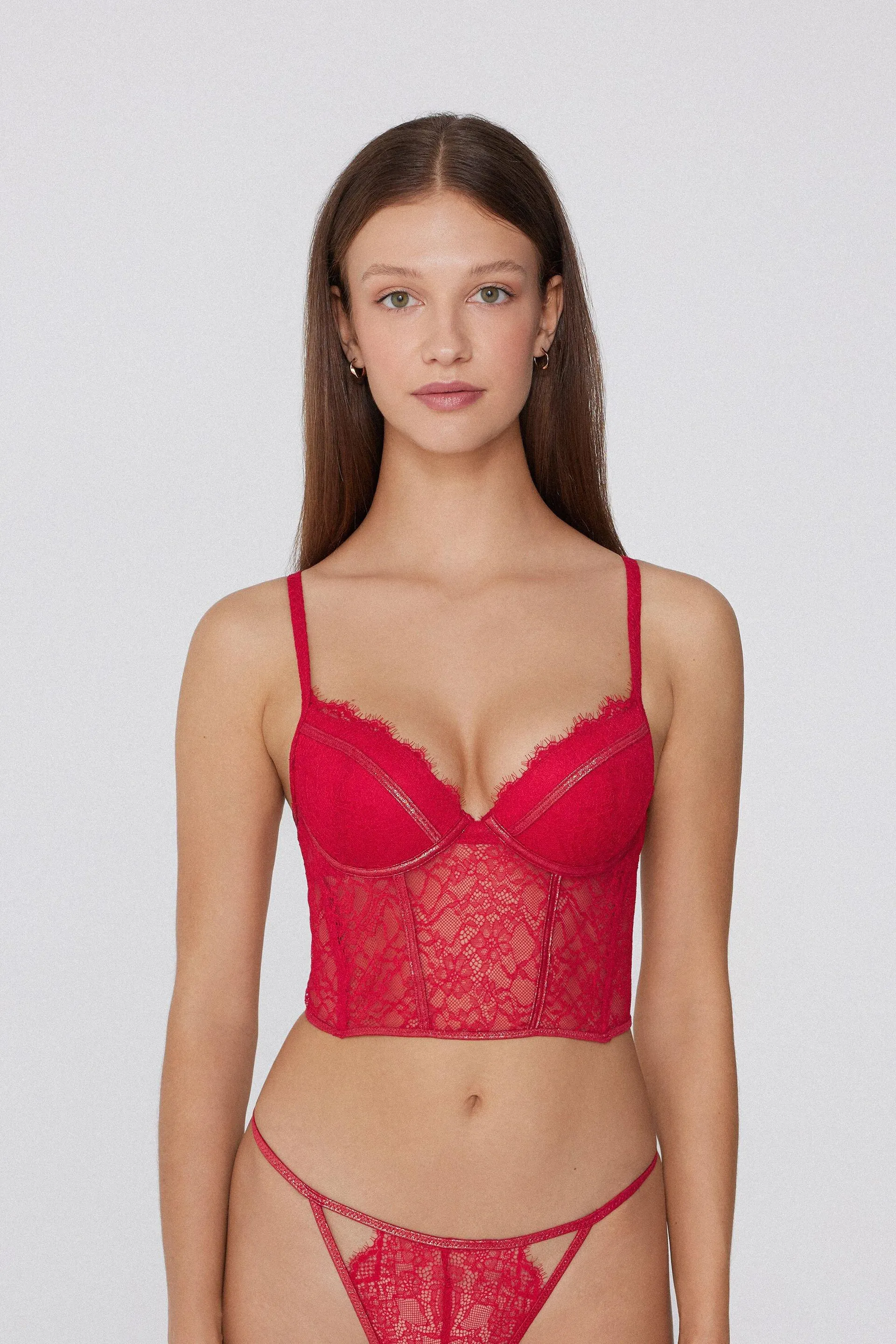 Reggiseno Bra Top Push-Up Gold Details