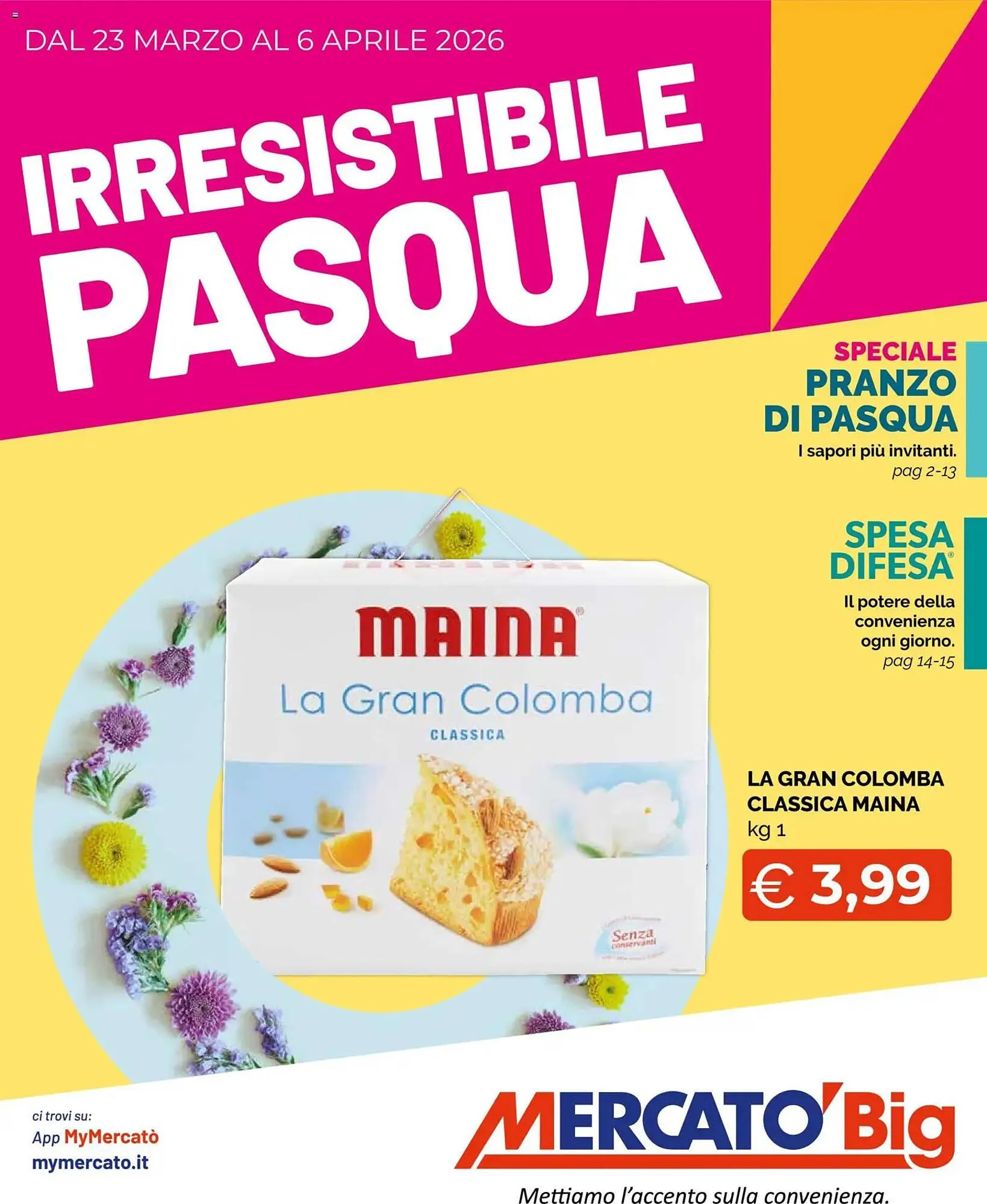 Volantino Mercatò Big da 23 marzo a 6 aprile di 2026 - Pagina del volantino 1