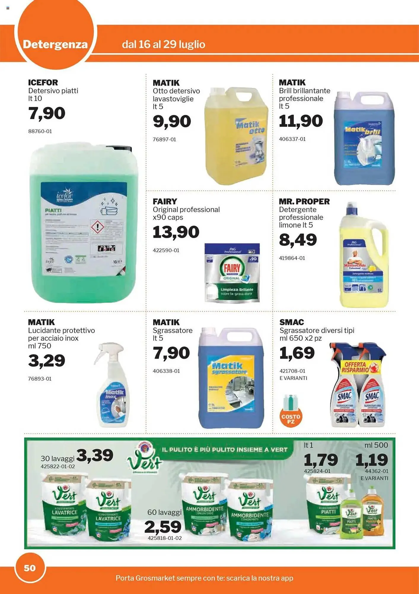 Volantino GrosMarket da 16 luglio a 29 luglio di 2025 - Pagina del volantino 50