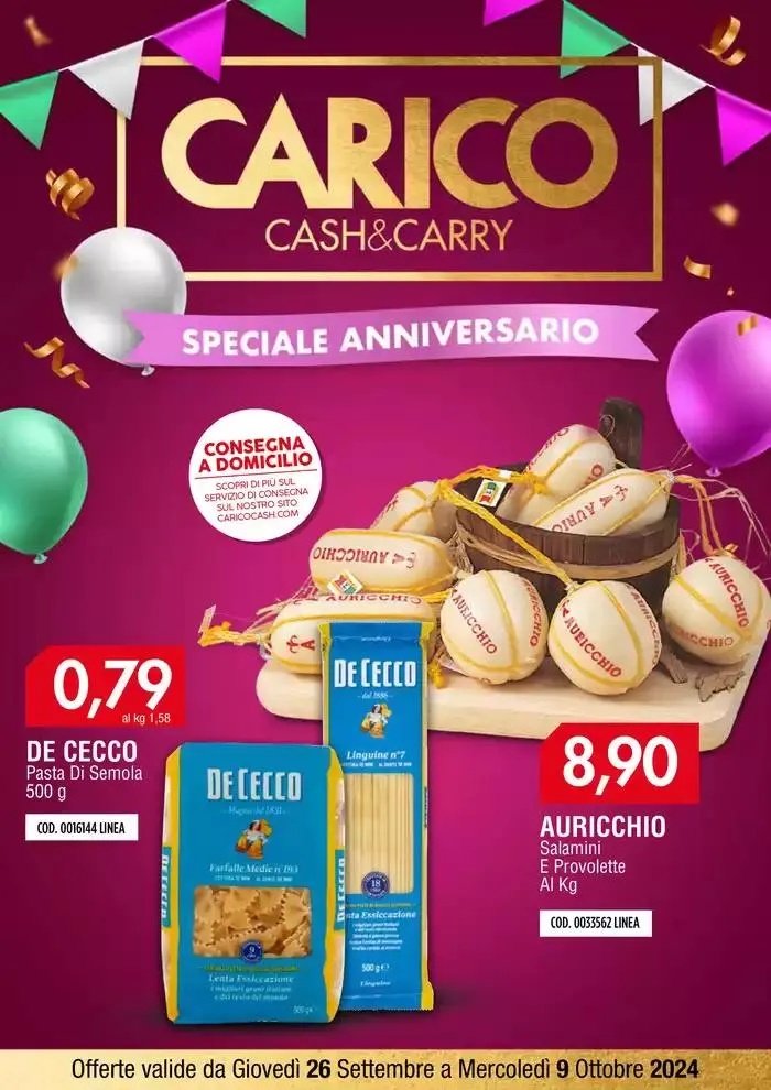 Carico Cash & Carry - Anniversario - 1