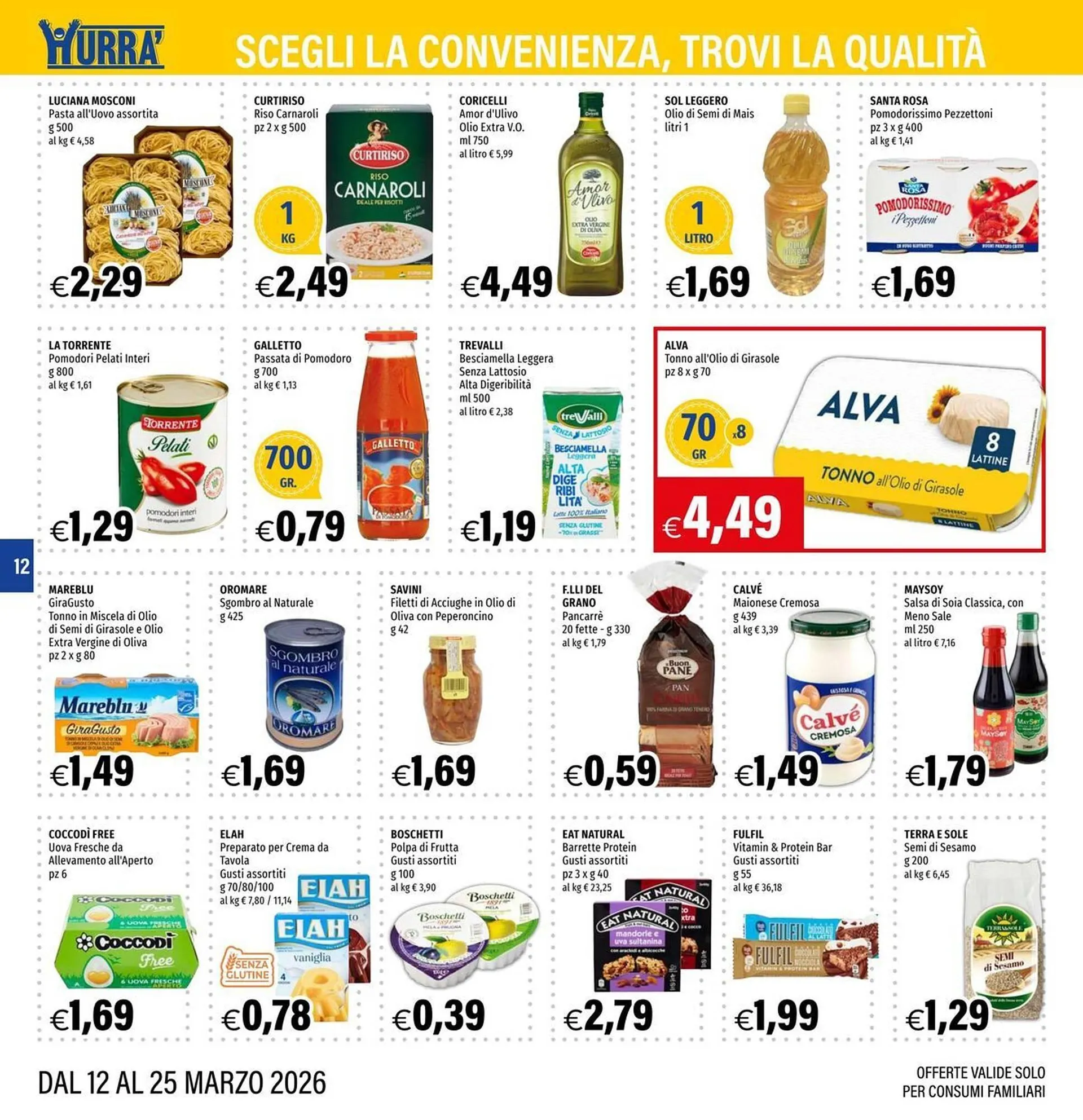 Volantino Hurrà da 12 marzo a 25 marzo di 2026 - Pagina del volantino 12
