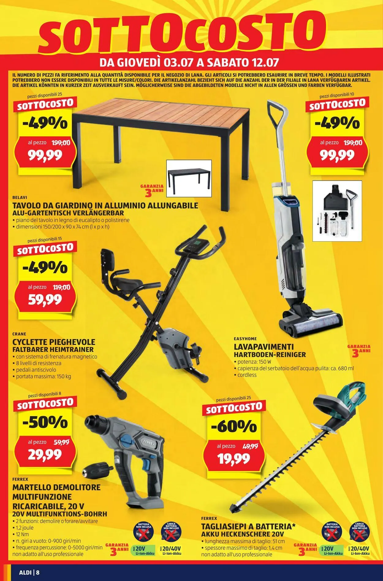 Aldi Volantino attuale da 29 giugno a 13 luglio di 2025 - Pagina del volantino 8