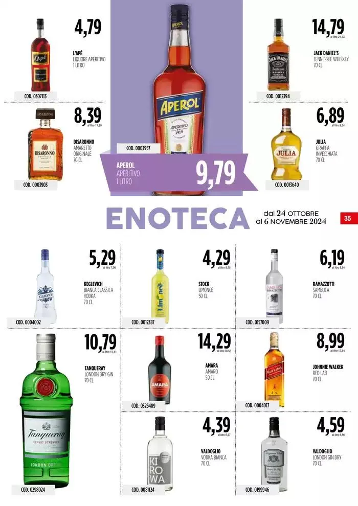 Offerte Carico Cash & Carry  da 24 ottobre a 6 novembre di 2024 - Pagina del volantino 35