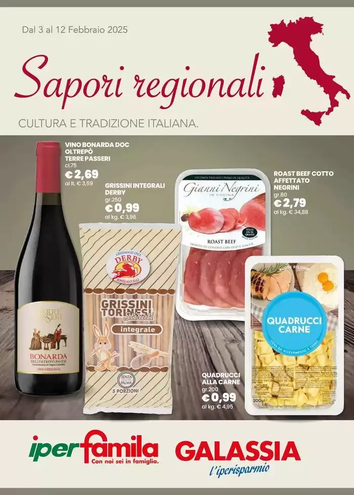 Cultura e tradzionale Italiana da 3 febbraio a 12 febbraio di 2025 - Pagina del volantino 1