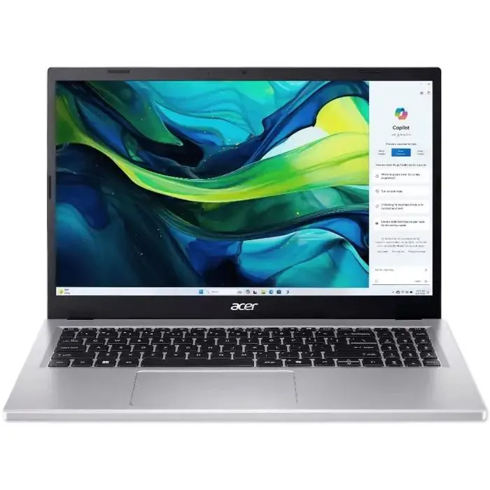 Acer aspire go 15 ag15-71p-58ea notebook 15,6 ", processore intel® core i5-1334u, 16 gb, 512 gb ssd, argento
