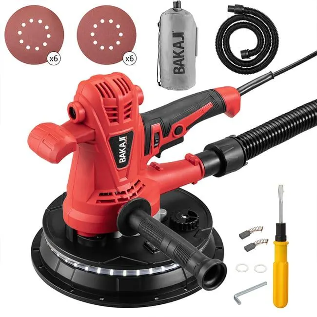 Levigatrice per Muro Soffitto Carteggiatrice Cartongesso Pareti con Sacco 1280W