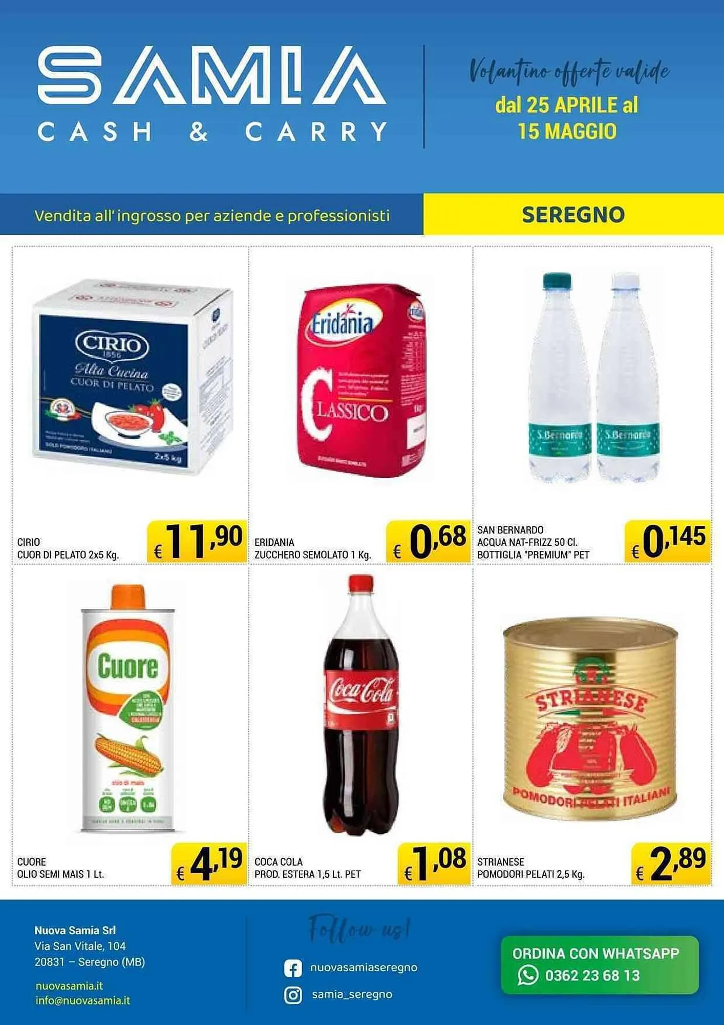 Volantino Samia Cash and Carry da 25 aprile a 15 maggio di 2026 - Pagina del volantino 1