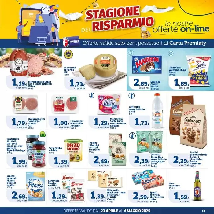 Stagione del risparmio da 23 aprile a 4 maggio di 2025 - Pagina del volantino 13