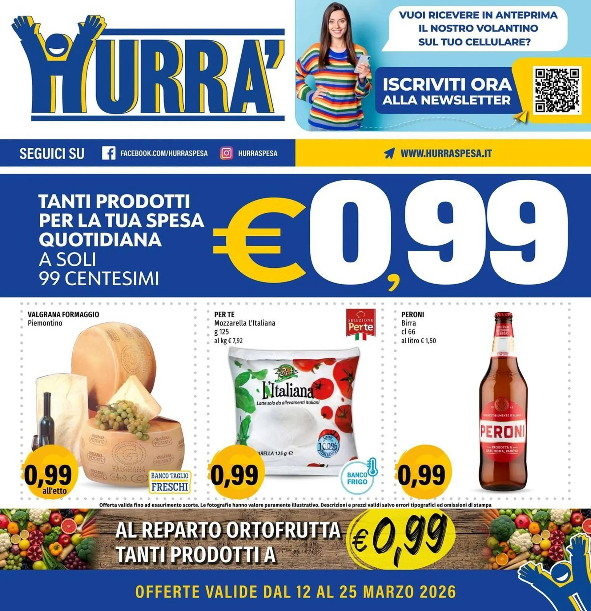 Volantino Hurrà da 12 marzo a 25 marzo di 2026 - Pagina del volantino 1