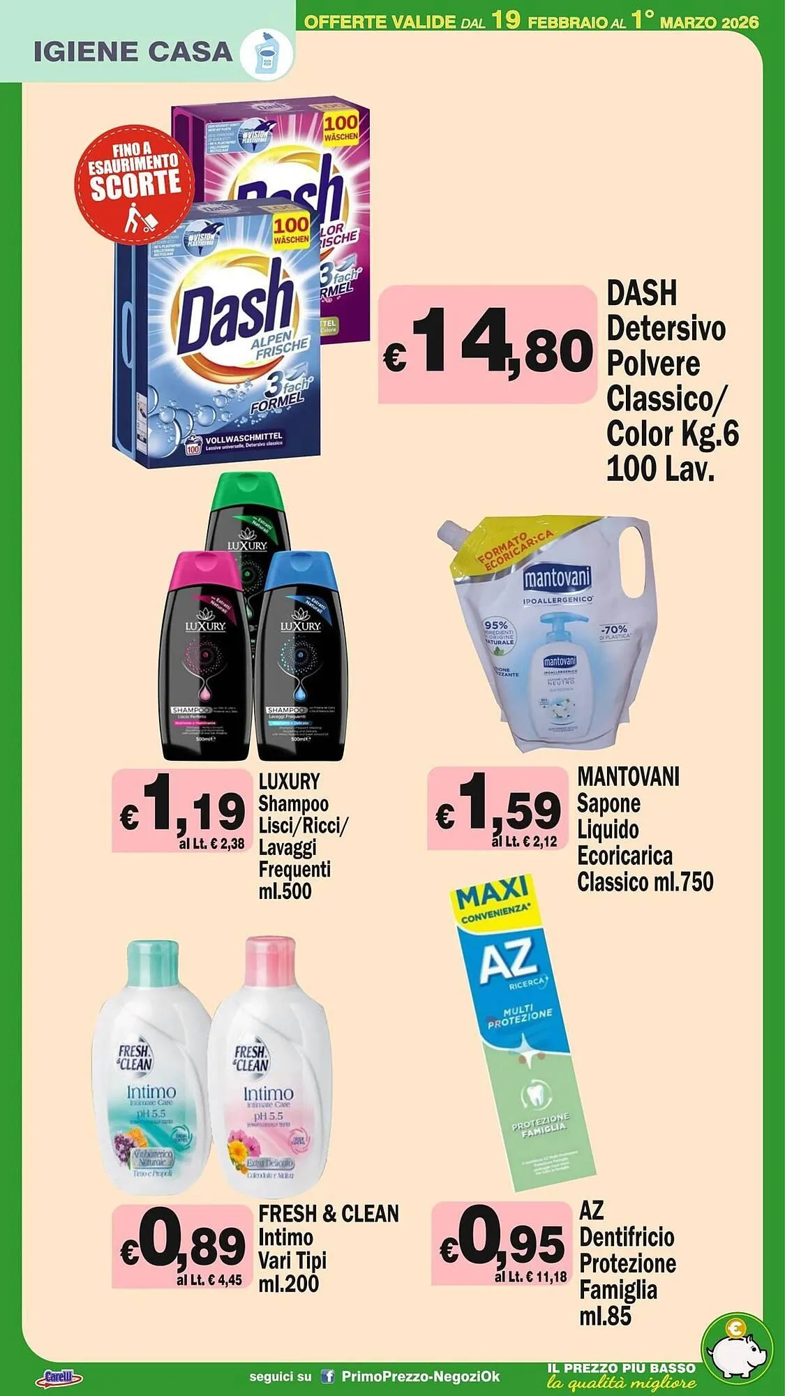 Volantino Primo Prezzo da 19 febbraio a 1 marzo di 2026 - Pagina del volantino 27