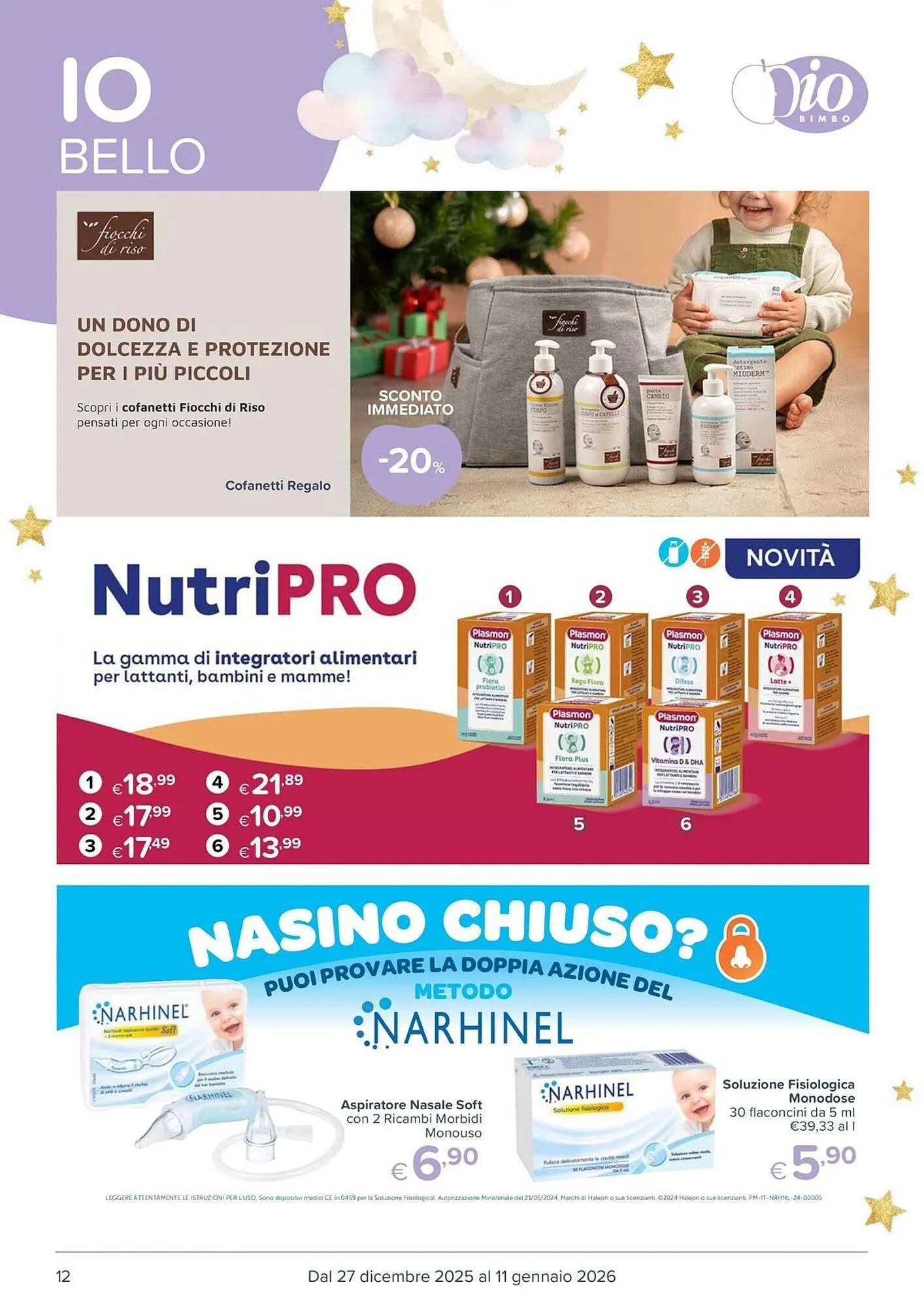 Volantino Io Bimbo da 27 dicembre a 11 gennaio di 2026 - Pagina del volantino 12
