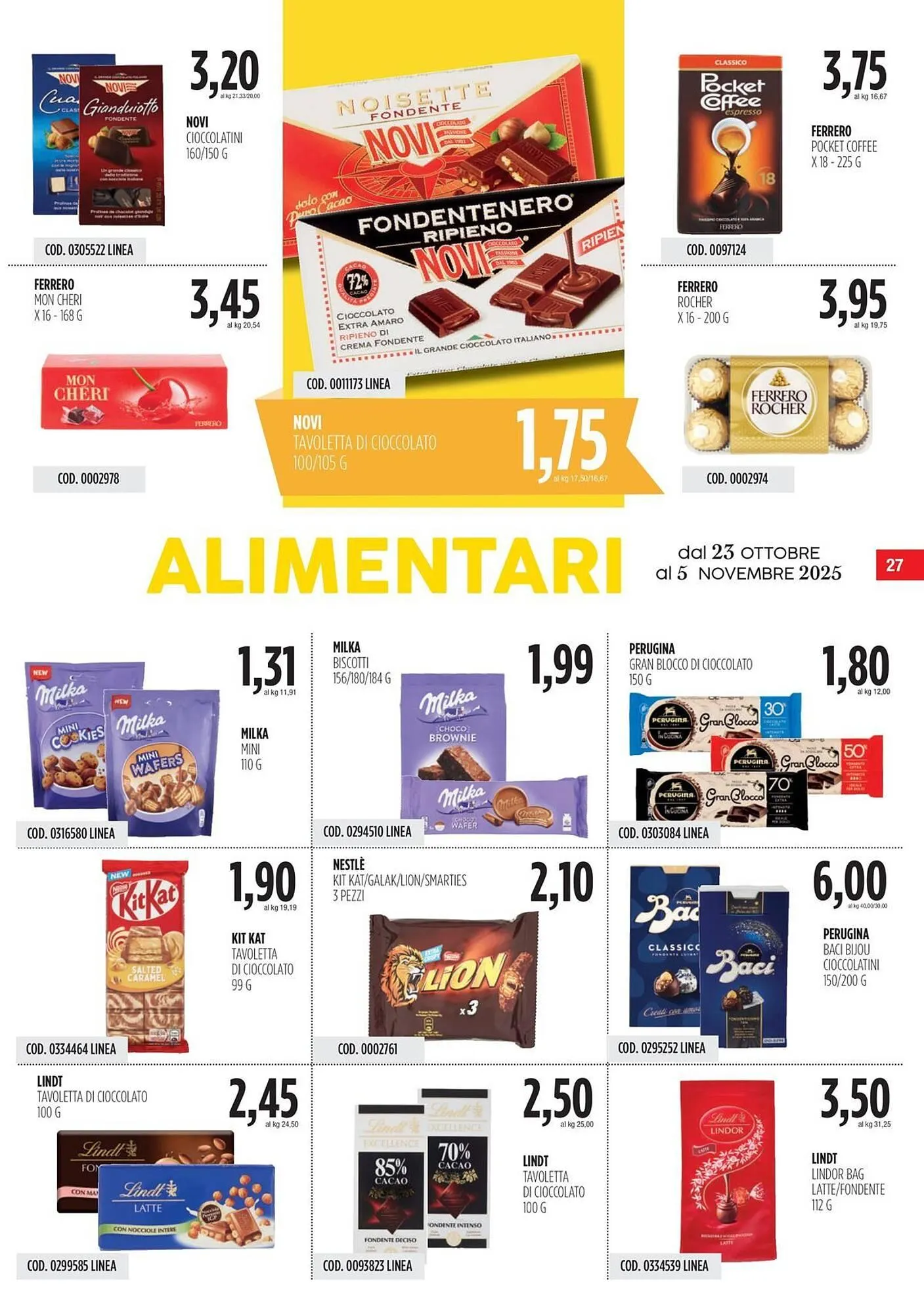 Volantino Carico Cash & Carry da 23 ottobre a 5 novembre di 2025 - Pagina del volantino 27