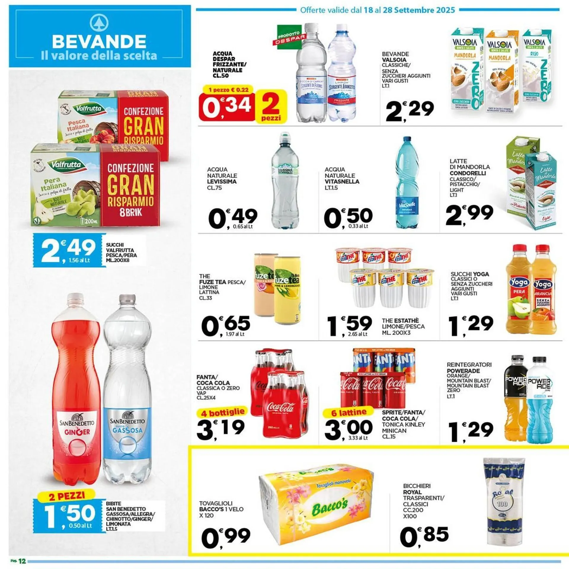 Volantino Despar da 18 settembre a 28 settembre di 2025 - Pagina del volantino 12