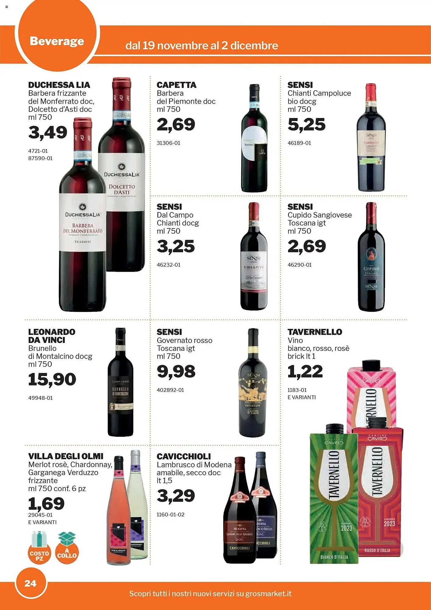 Volantino GrosMarket da 19 novembre a 2 dicembre di 2025 - Pagina del volantino 24