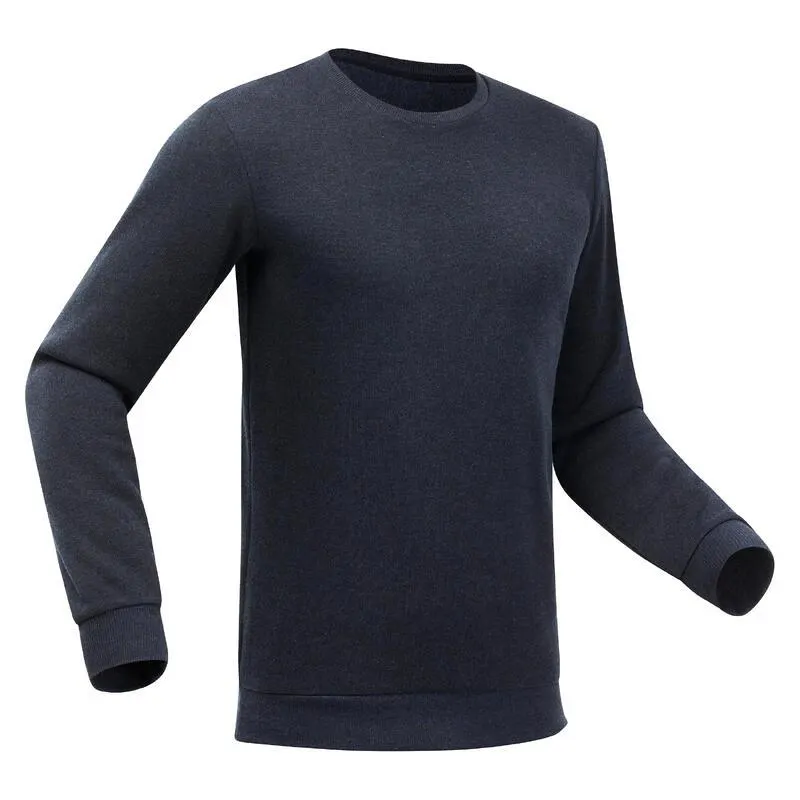 Maglione in pile montagna uomo NH150 girocolllo blu