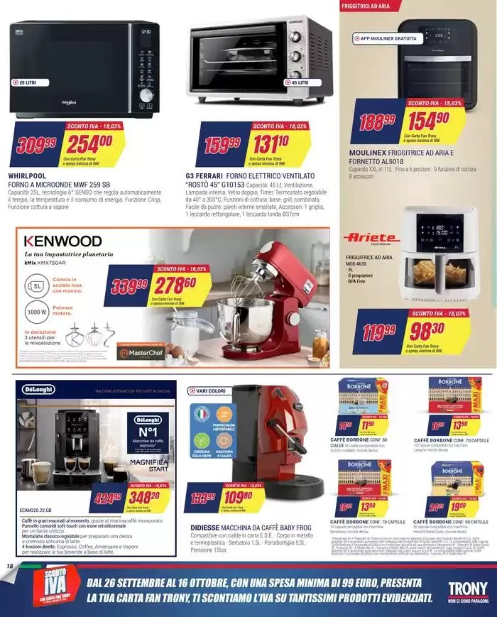 SCONTO IVA da Trony! da 26 settembre a 16 ottobre di 2024 - Pagina del volantino 18
