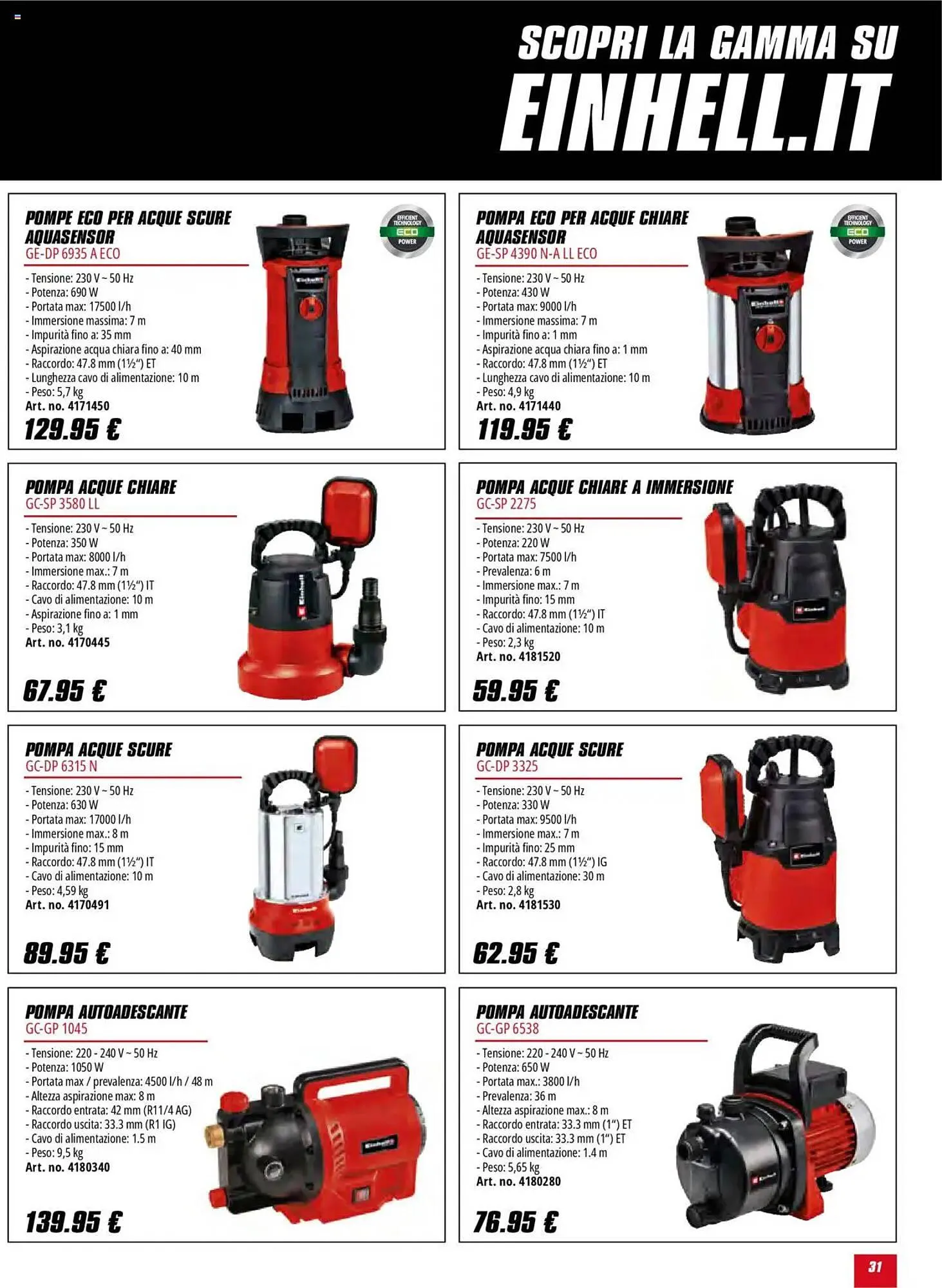 Volantino Einhell da 1 giugno a 30 settembre di 2025 - Pagina del volantino 31