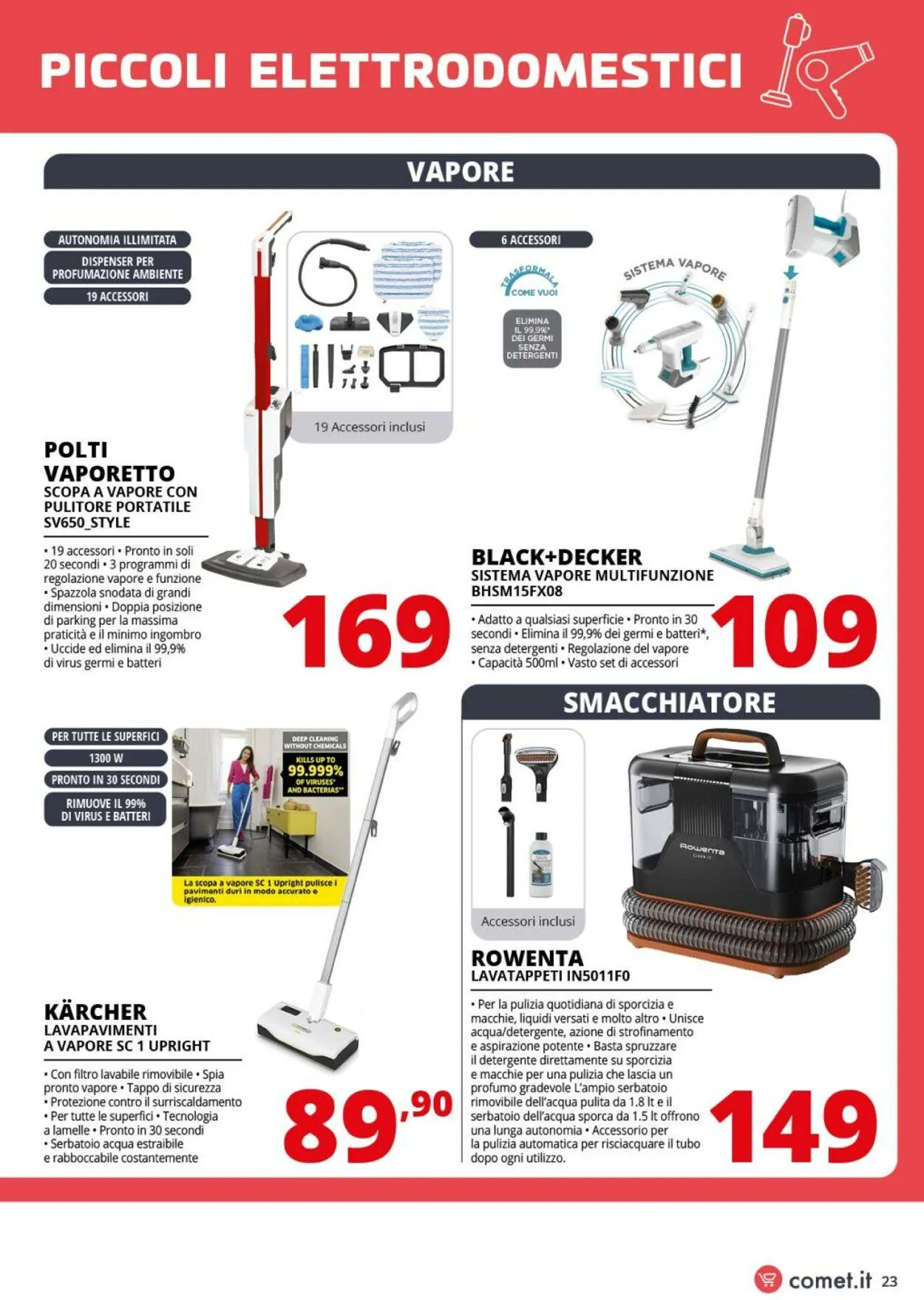 Comet Volantino attuale da 22 agosto a 11 settembre di 2025 - Pagina del volantino 23