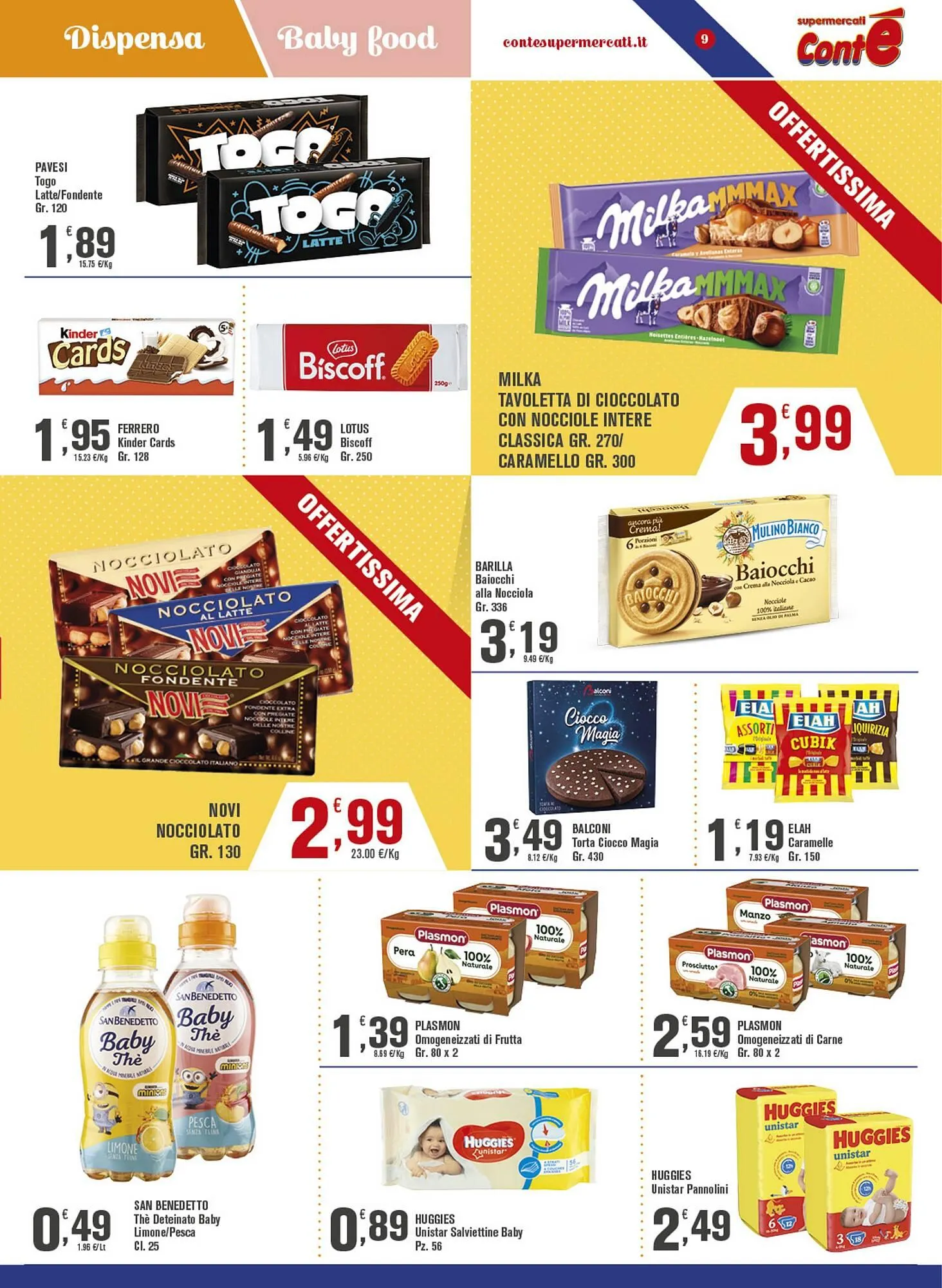 Volantino Conté Supermercati da 2 ottobre a 12 ottobre di 2025 - Pagina del volantino 9