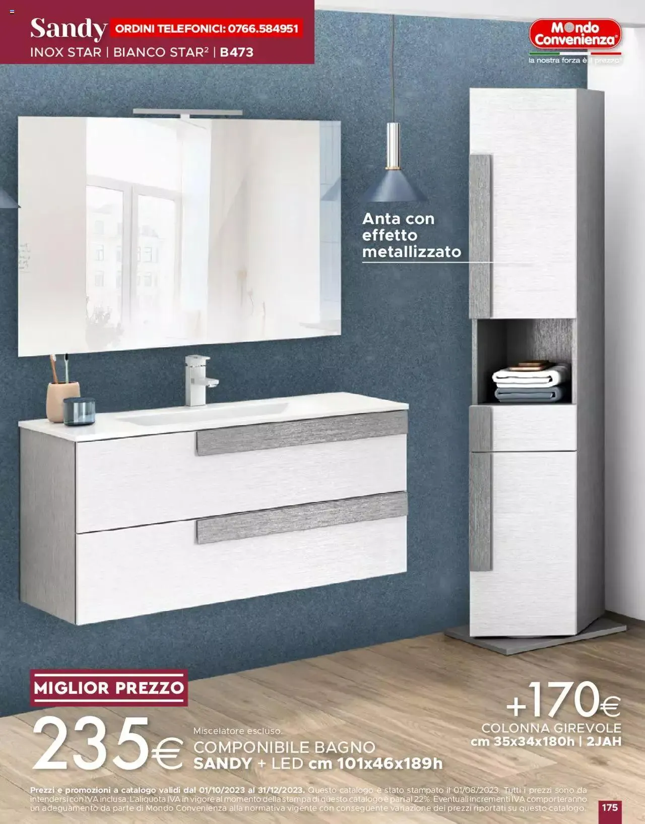 Volantino Mondo Convenienza da 1 ottobre a 31 dicembre di 2023 - Pagina del volantino 177