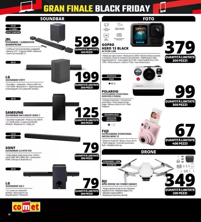 Black Friday Gran Finale da Comet! da 27 novembre a 2 dicembre di 2024 - Pagina del volantino 30