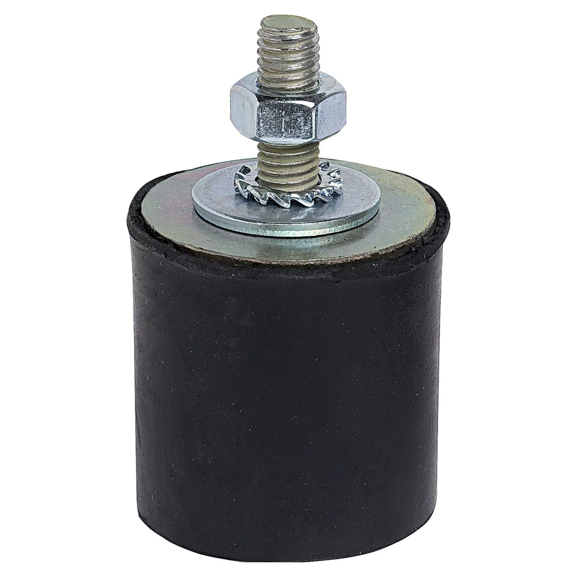 4 antivibranti 40x40 mm per basi a pavimento con dadi e rondelle