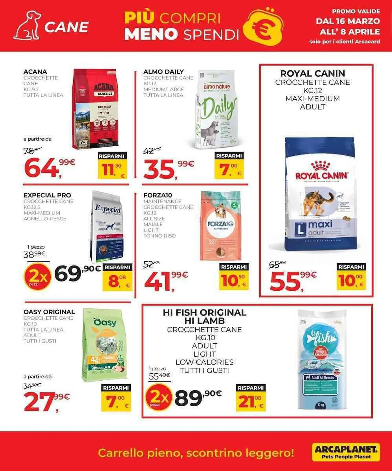 Volantino Arcaplanet da 16 marzo a 8 aprile di 2026 - Pagina del volantino 8