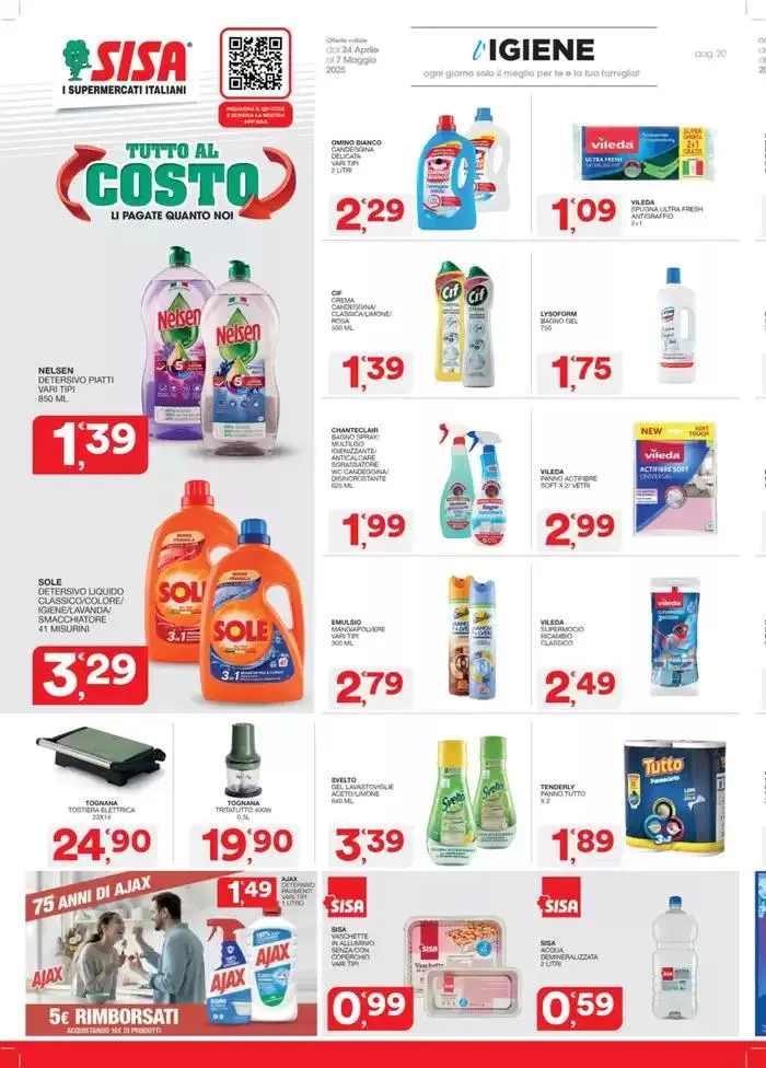 Tutto al costo da 24 aprile a 9 maggio di 2025 - Pagina del volantino 20