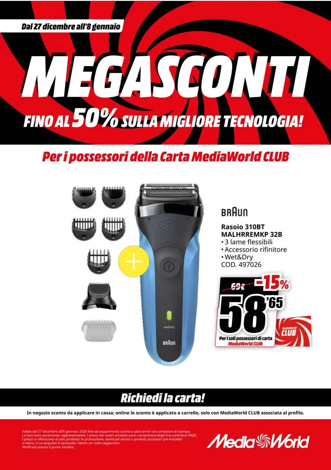Volantino MediaWorld da 27 dicembre a 8 gennaio di 2026 - Pagina del volantino 60
