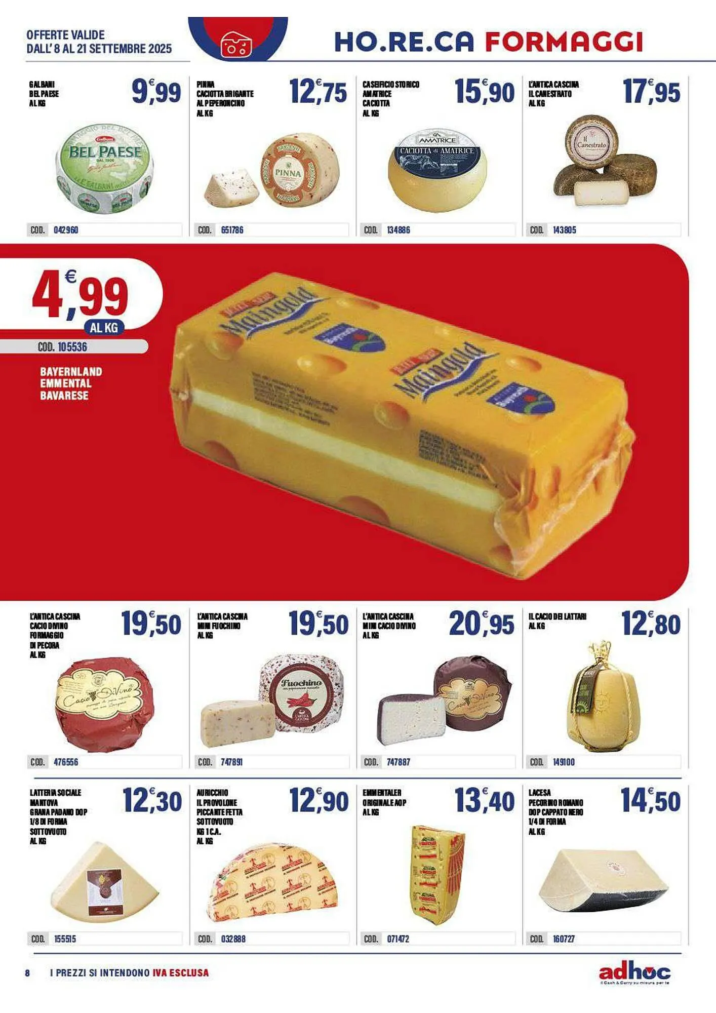 Volantino Adhoc da 8 settembre a 21 settembre di 2025 - Pagina del volantino 8