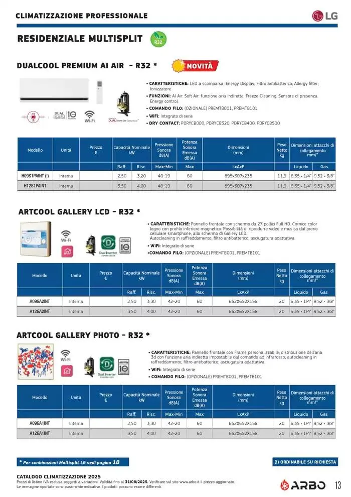 Catalogo Climatizzazione 2025 da 1 gennaio a 31 dicembre di 2025 - Pagina del volantino 13