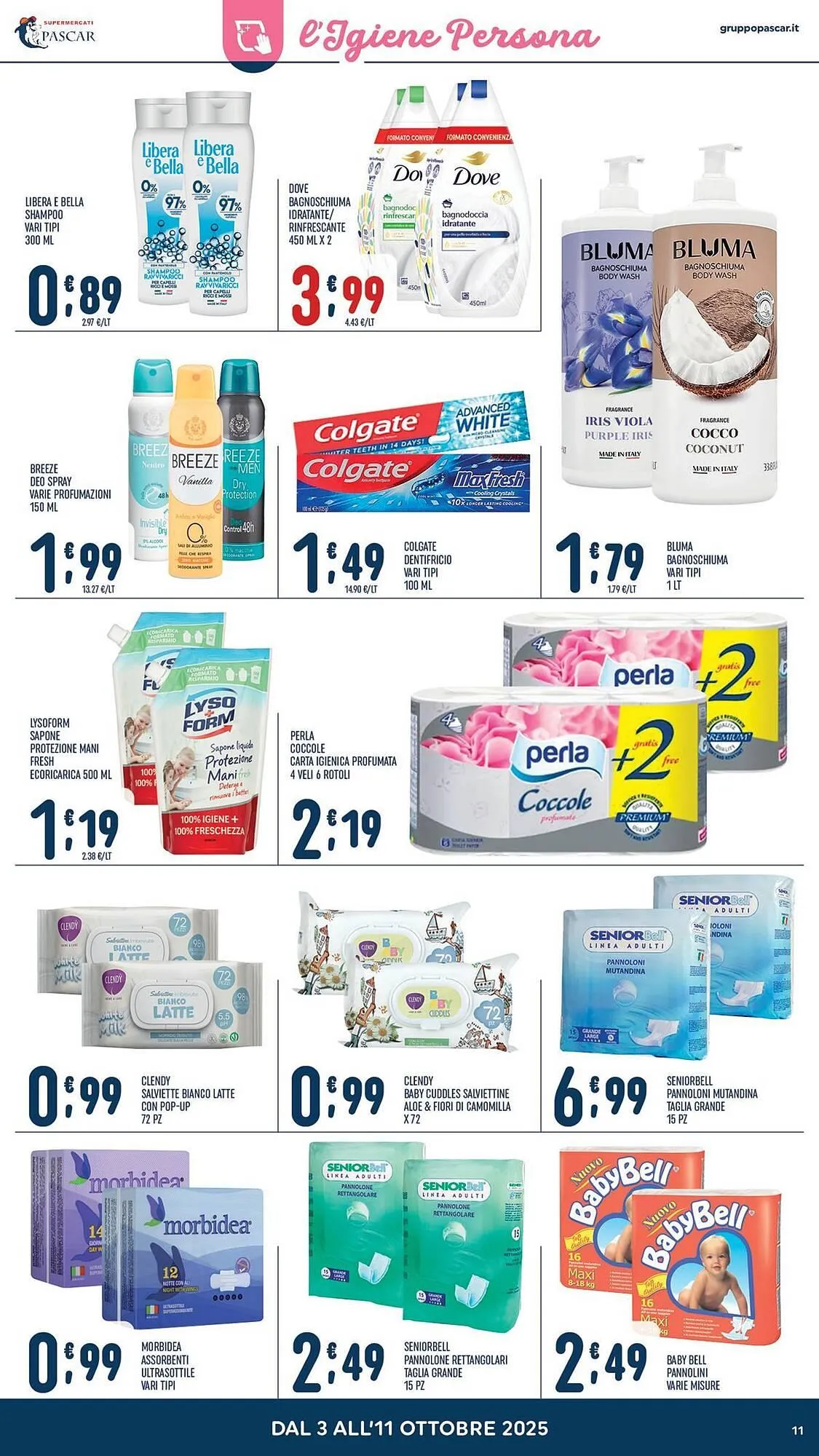 Volantino Gruppo Pascar da 3 ottobre a 11 ottobre di 2025 - Pagina del volantino 11