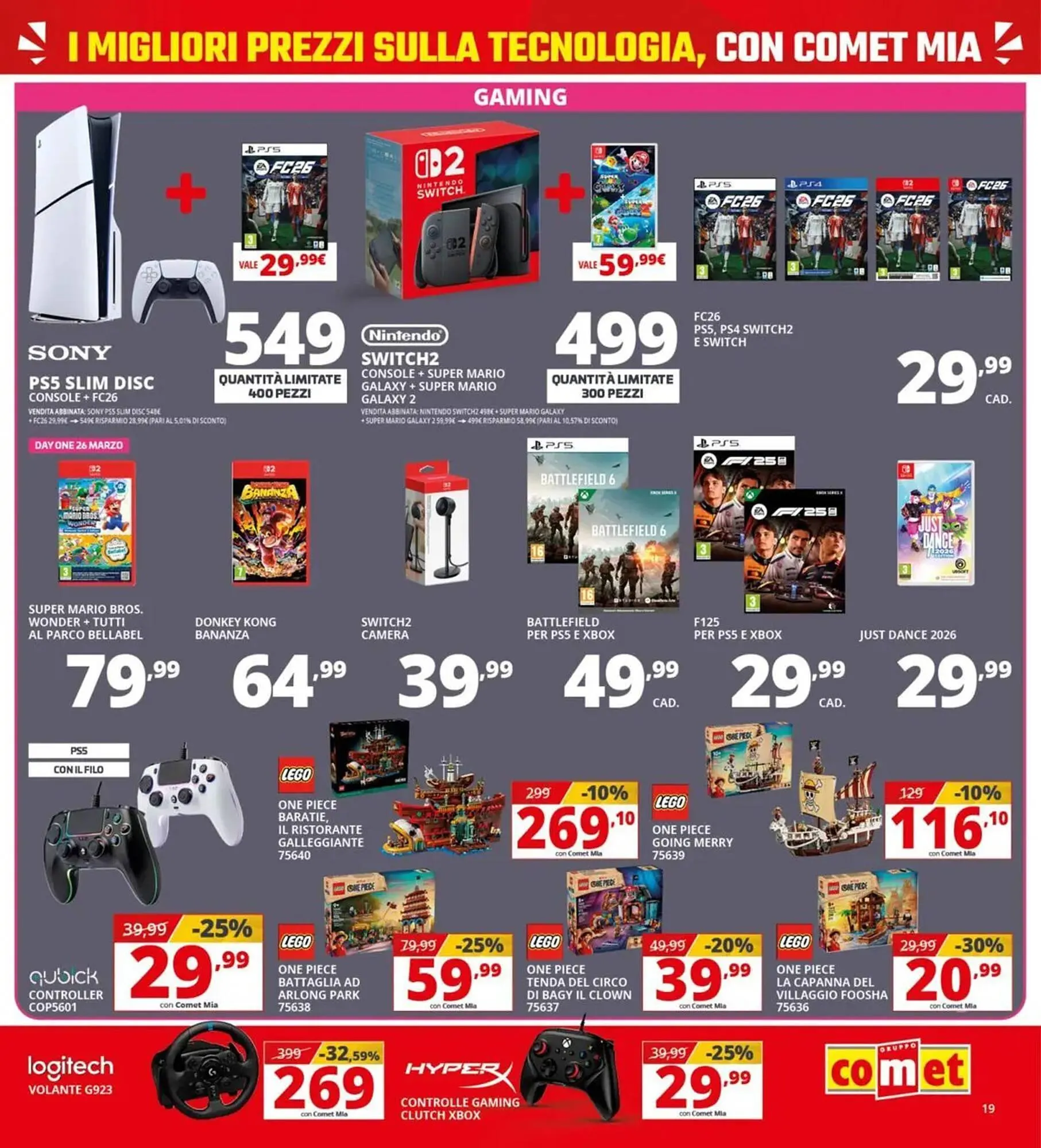 Volantino Comet da 19 marzo a 8 aprile di 2026 - Pagina del volantino 19