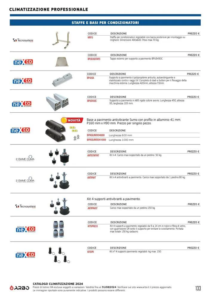 Catalogo climatizzazione 2024 da 17 maggio a 31 dicembre di 2024 - Pagina del volantino 133