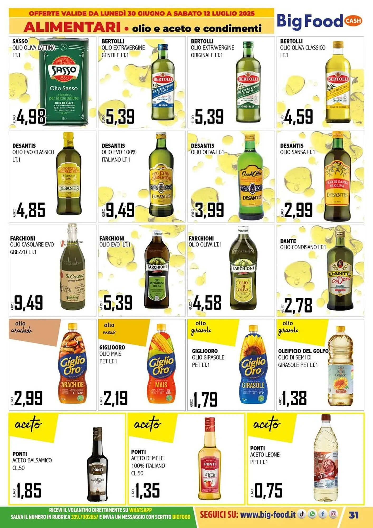 Volantino Big Food da 30 giugno a 12 luglio di 2025 - Pagina del volantino 31