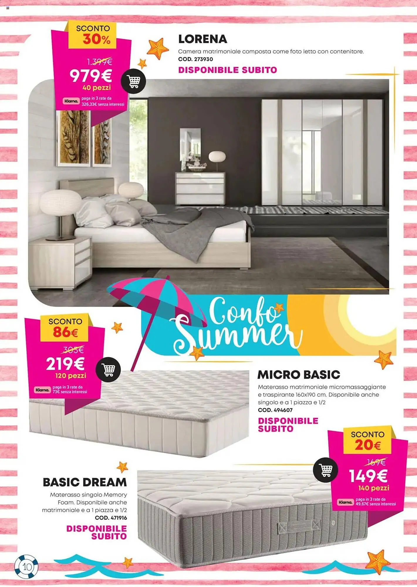 Volantino Conforama da 13 giugno a 31 agosto di 2025 - Pagina del volantino 10